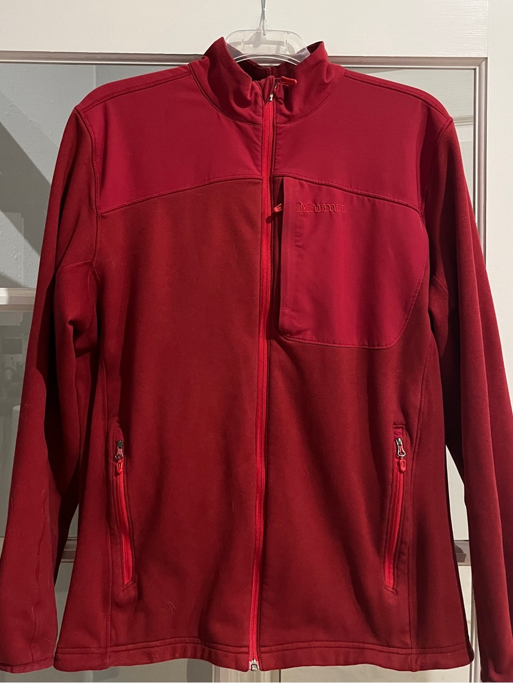 Marmot Men’s Deep Red Full-Zip Utility Running Jacket